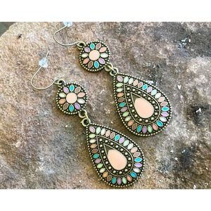 Boho Earrings Costume great for Valentine's Day + Free Gift and Gift Bag